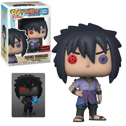 Naruto Shippuden AAA Anime Exclusive Sasuke Uchiha (Rinnegan) Funko Bundle (Chase & Common)