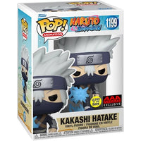 Naruto: Shippuden AAA Anime Exclusive Young Kakashi Hatake with Chidori Glow-in-the-Dark Funko Pop Bundle